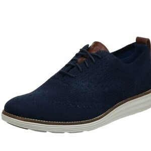 Cole Haan Men's Navy Knit Oxford Shoes